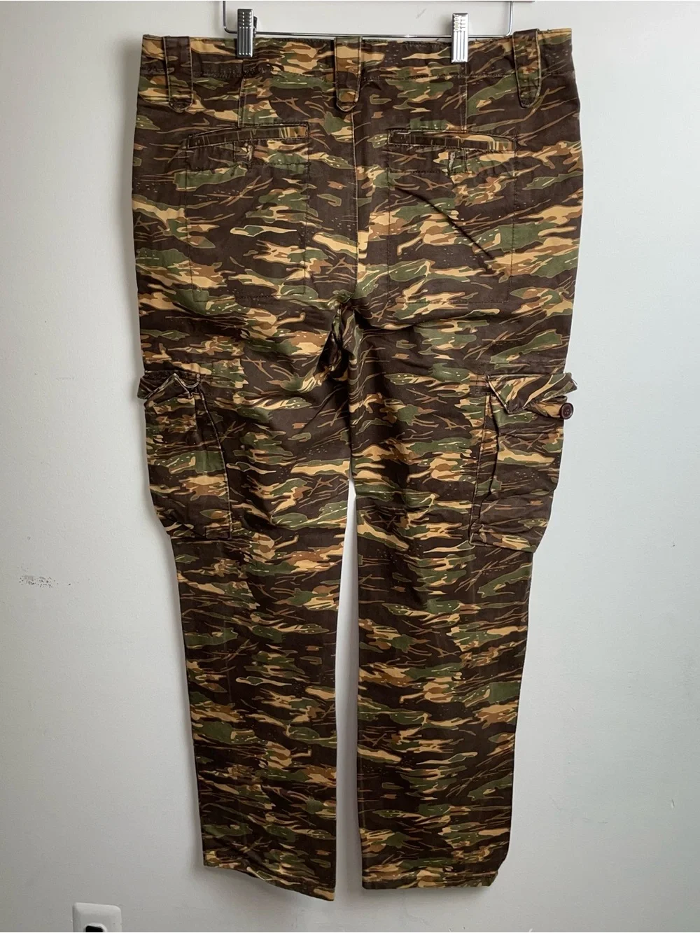 Ecko Unlimited Tigerstripe Camo Cargo Pants - Green/Brown/Tan